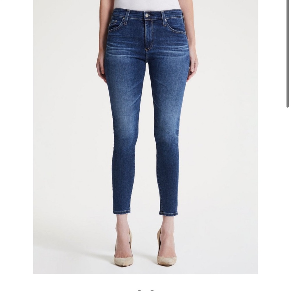 AG high rise Farrah skinny ankle jeans